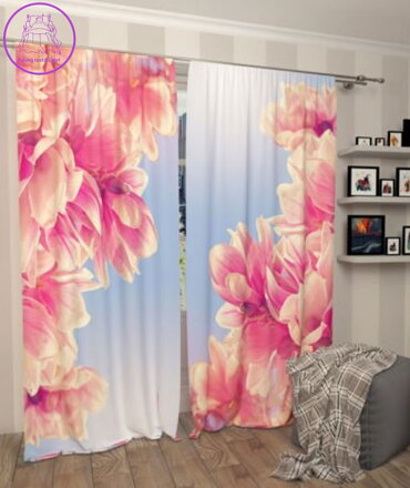 Exkluzivní zatemňovací závěsy Black out s potiskem 2x145x250cm - S71702