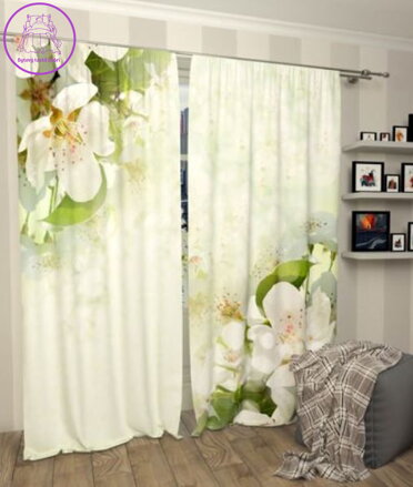 Exkluzivní zatemňovací závěsy Black out s potiskem 2x145x250cm - S71706