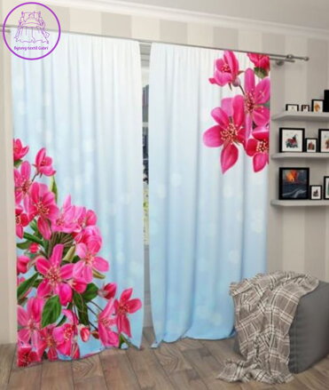 Exkluzivní zatemňovací závěsy Black out s potiskem 2x145x250cm - S71708