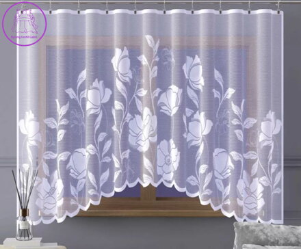 Záclona kusová oblouková s motivem 300x150cm W-Altena