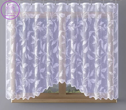 Záclona kusová oblouková s motivem 300x160cm W-Bonnie