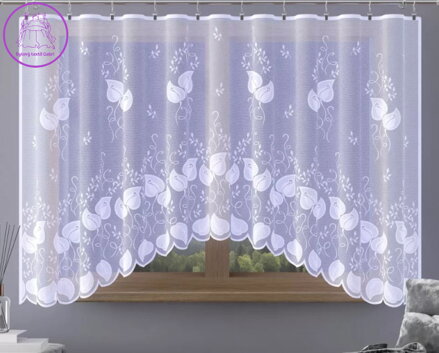 Záclona kusová oblouková s motivem 300x180cm W-Krosea 