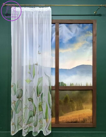Záclona kusová voál tištěná 140x240cm W-Natura