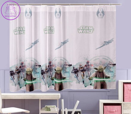 Dětská záclona voál tištěná W-Star Wars ( více rozměrů )