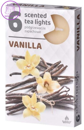 Vonné čajové svíčky 6ks - Vanilla ( 21220 )