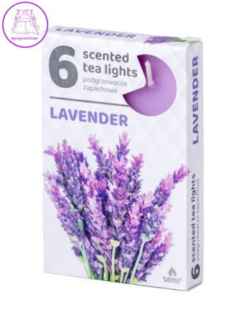 Vonné čajové svíčky 6ks - Lavender ( 21228 )