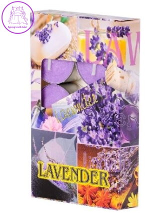 Čajové vonné svíčky 6ks - Lavender ( 27483 )
