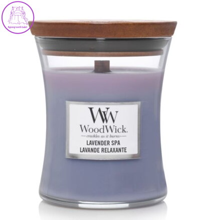 Svíčka WoodWick střední - Lavender Spa ( 31859 )