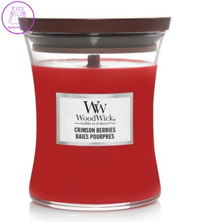 Svíčka WoodWick malá - Crimson Berries ( 31784 )