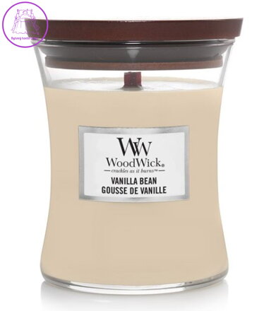 Svíčka WoodWick střední - Vanilla Bean ( 31983 )