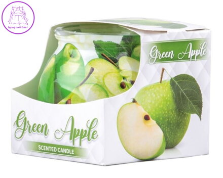 Sklo Dekor vonná svíčka 80 x 72 mm - Green Apple ( 32269 )