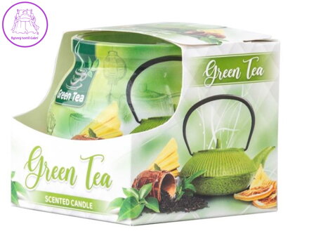 Sklo Dekor vonná svíčka 80 x 72 mm - Green tea ( 32274 )