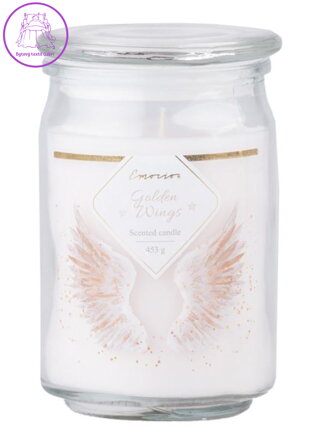 Emocio vonná svíčka ve skle Golden Wings se skleněným víčkem 93x142mm ( 36746 )