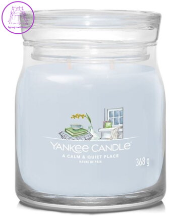 Svíčka Yankee Candle signature střední - A CALM & QUIET  ( 40466 )