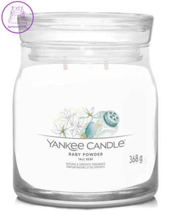 Svíčka Yankee Candle signature střední - BABY POWDER ( 40476 ) Doprodej