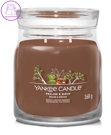 Svíčka Yankee Candle signature střední - PRALINE & BIRCH ( 40792 ) Doprodej