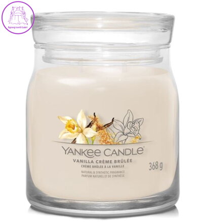 Svíčka Yankee Candle signature střední - VANILLA CREME BRULEE ( 40801 )