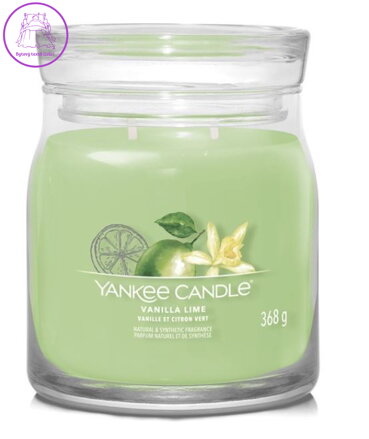 Svíčka Yankee Candle signature střední - VANILLA LIME ( 40803 )