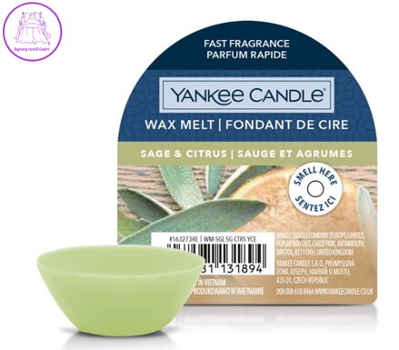Yankee Candle vonný vosk do aromalampy - SAGE & CITRUS ( 40834 )