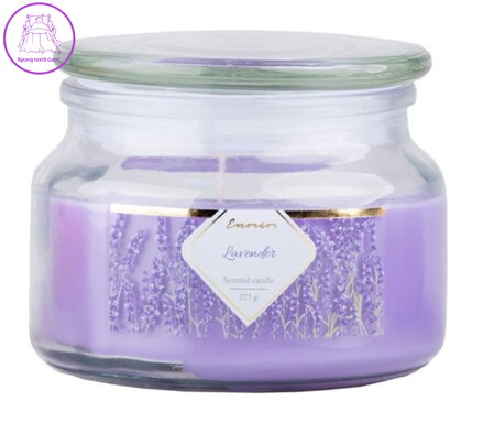 Emocio vonná svíčka ve skle Lavender se skleněným víčkem 100x79mm ( 41653 )