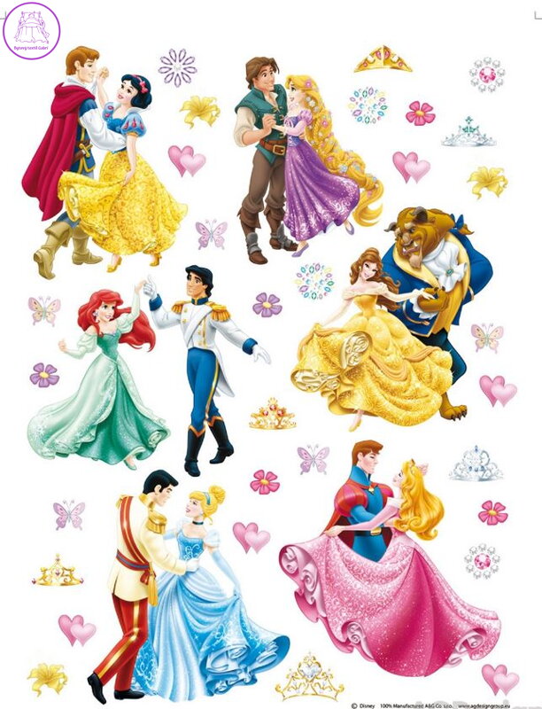Samolepící dekorace dětská Disney Princezny - DK 1774-2025