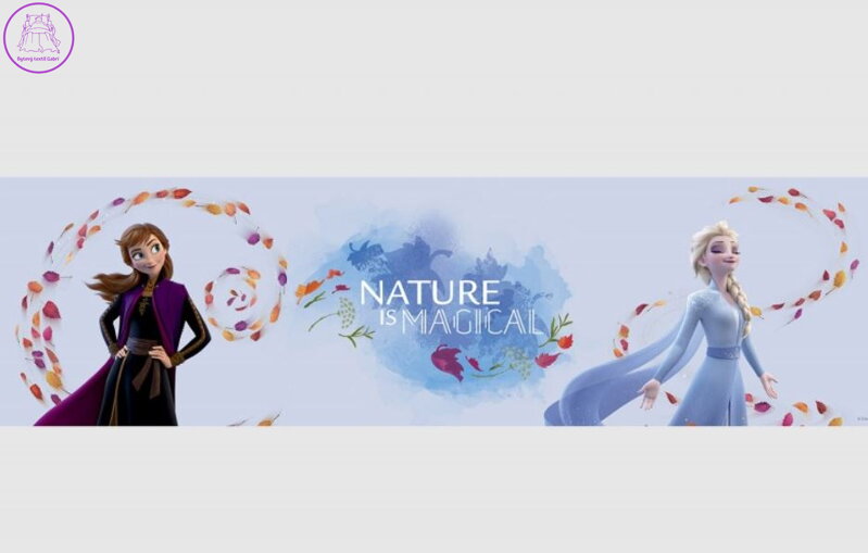 Samolepící bordura do dětského pokoje Disney Frozen II. - WBD 8157