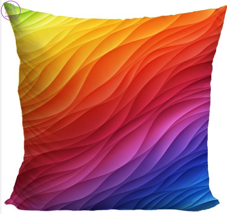 Fotopolštářek s efektem 3D - Barevné vlny