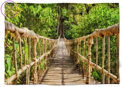 Fleecová fotodeka - Lávka více rozměrů