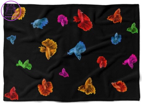  Fleecová fotodeka - Barevné rybky více rozměrů 