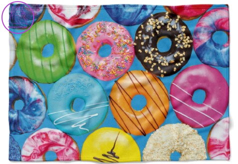 Fleecová fotodeka - Donuts více rozměrů 