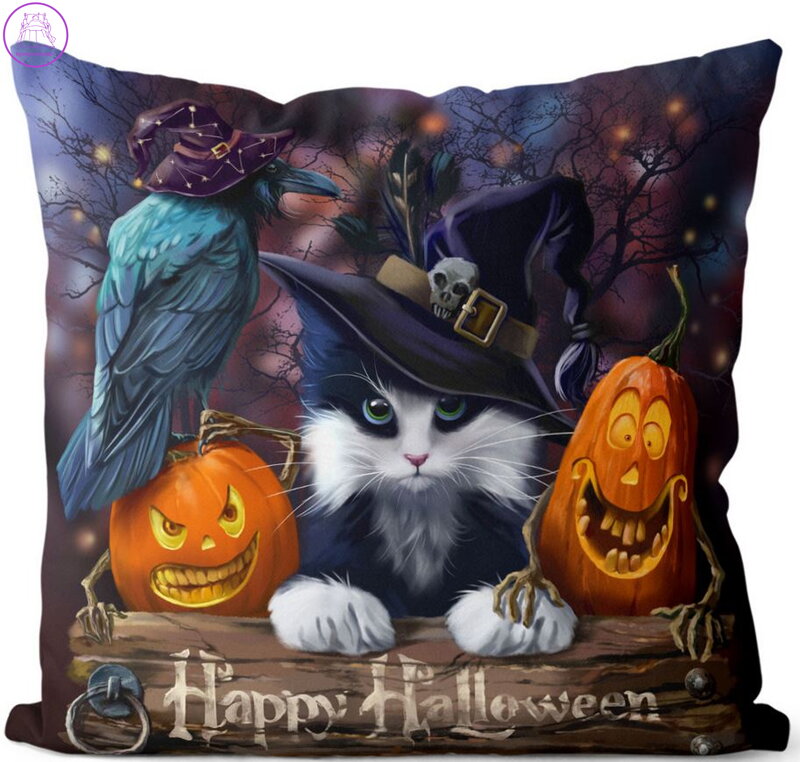 Fotopolštářek s 3D efektem - Happy Halloween