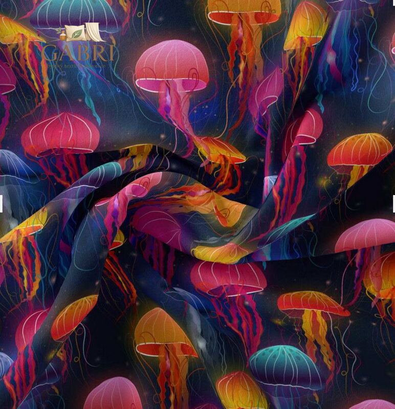 Metrážový závěs zatemňovací Blackout šíře 140cm Im-Jellyfish