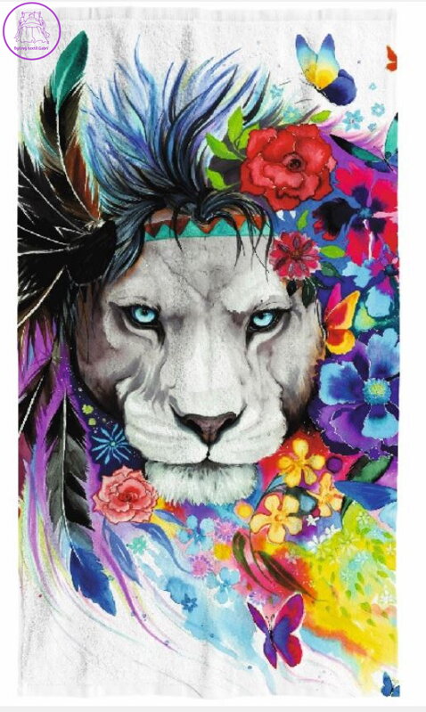 Osuška s potiskem 70x140cm - Lev art