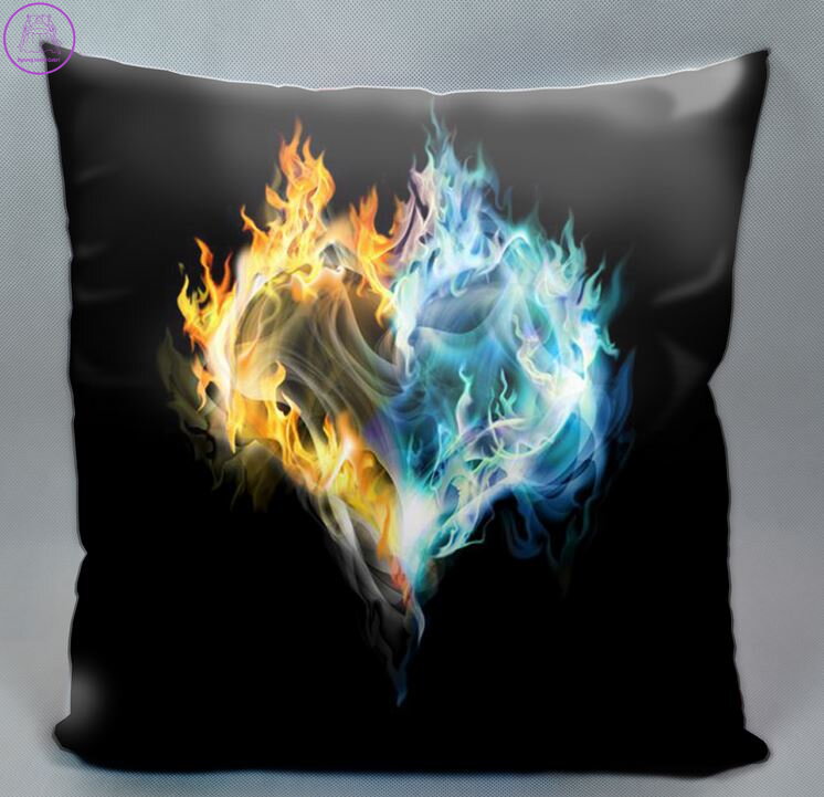 Fotopolštářek s efektem 3D - Ohnivé srdce 