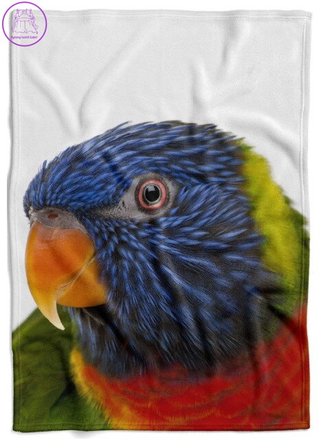  Fleecová fotodeka - Barevný papoušek více rozměrů 