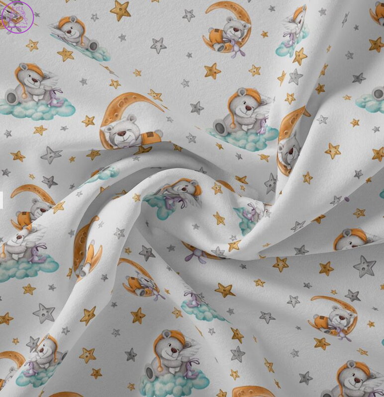 Metrážový dětský závěs zatemňovací Blackout šíře 140cm Im-Sladké sny