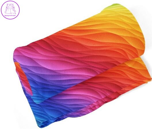  Fleecová fotodeka - Barevné vlny více rozměrů 