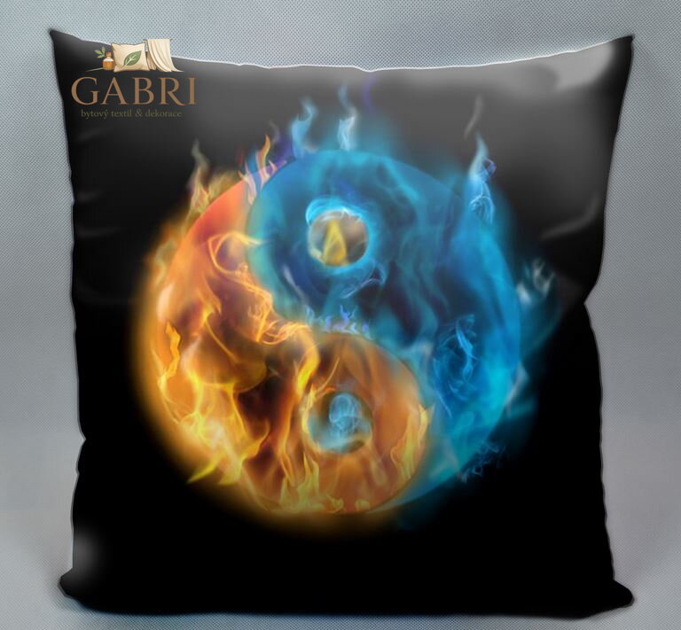 Fotopolštářek s efektem 3D - Jing Jang 