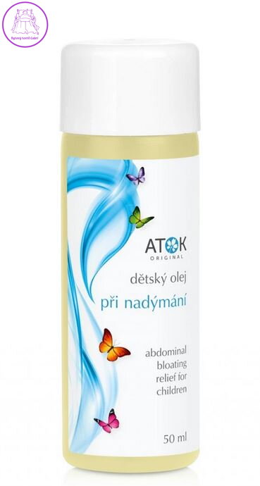 Dětský olej při nadýmání 