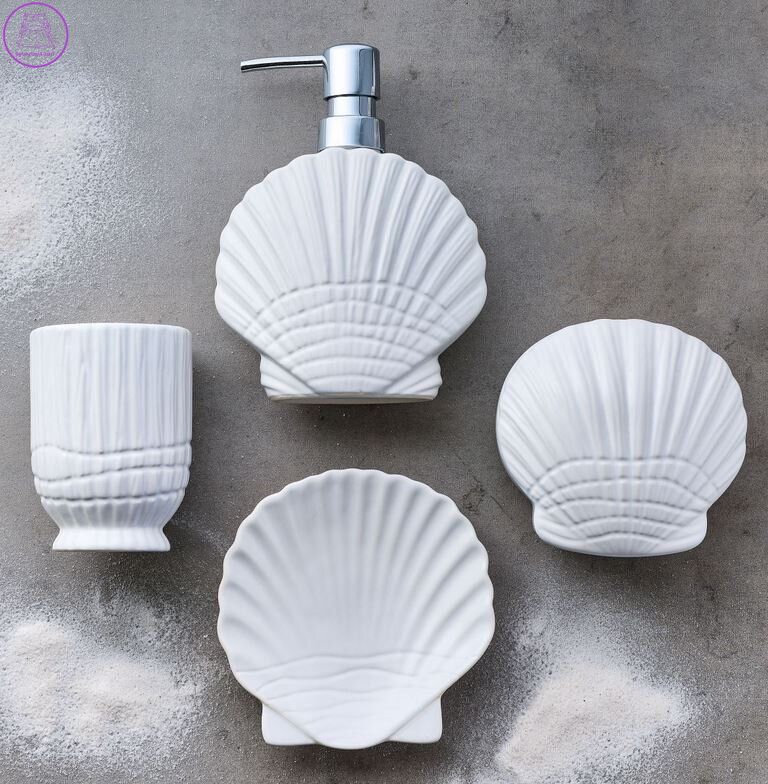 Koupelnové doplňky kameninové - Concha bílá 2026