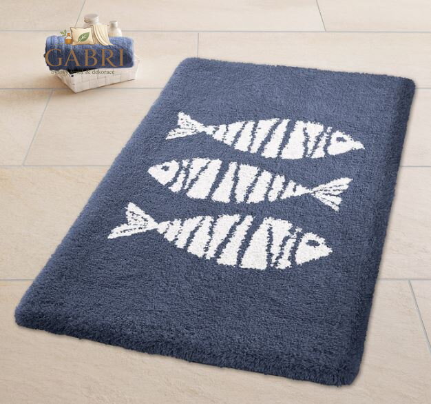 Koupelnová předložka - Fish ( více rozměrů a barev ) 2026