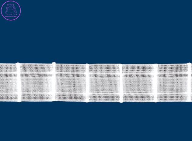  Metráž řasící páska šíře 2,5cm řasení 1:1,5 průsvitná-Mad