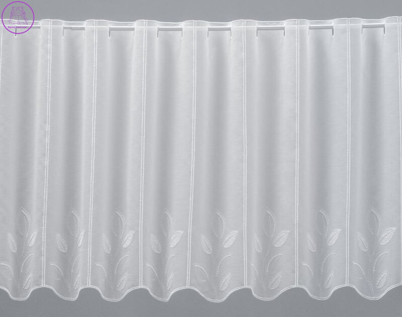 Metrážové vitrážky vyšívané bílé Lag-V/3051 ( více rozměrů ) 2025