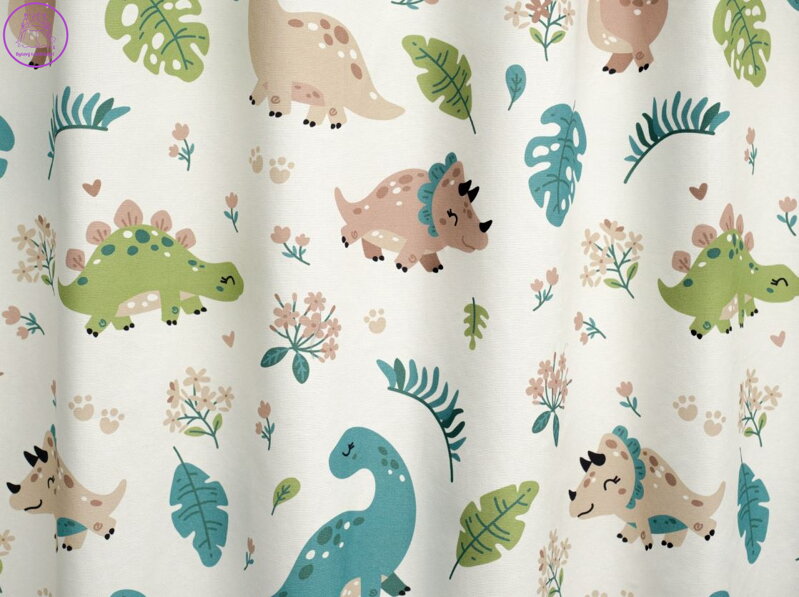 Dětský metrážový závěs tištěný šíře 140cm Lag-DINOSAUR 02-2026
