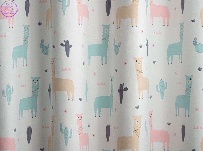 Dětský metrážový závěs tištěný šíře 150cm Lag-Lama 03-2025