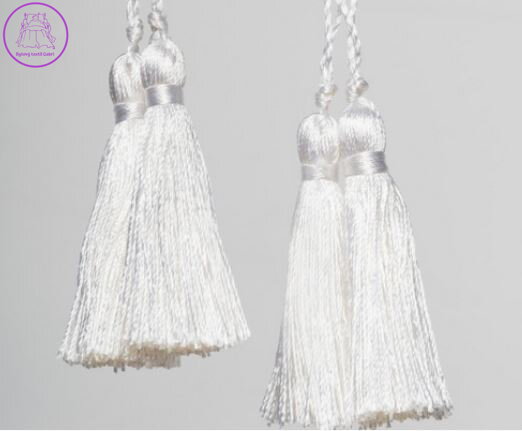  Dekorace do záclon a závěsů střapec - Nevio bílá