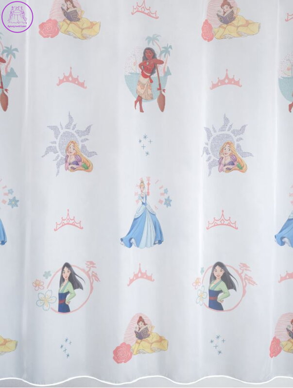  Dětské záclony voály Disney Lag-Princess 01 ( mnoho rozměrů )
