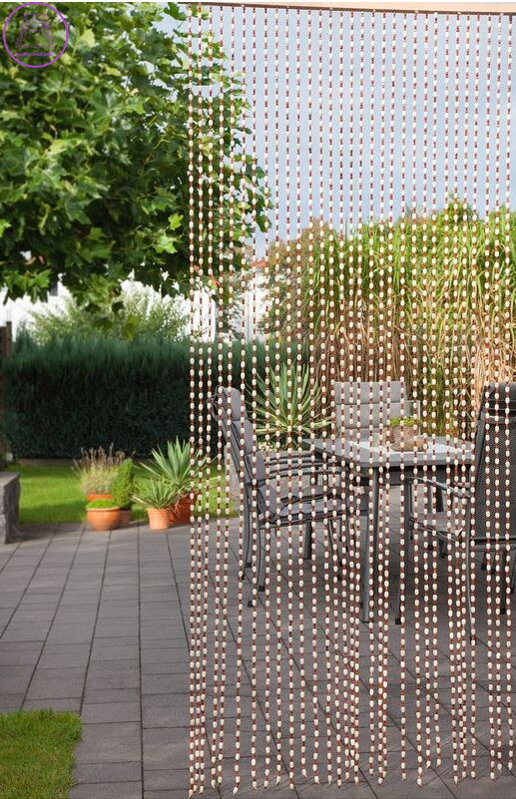 Dřevěný korálkový závěs do dveří - Dehli 90x200cm 2026