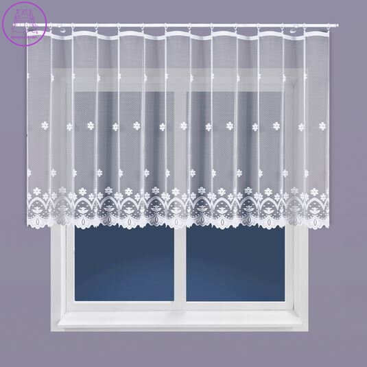 Metrážové záclony žakárové bílé s motivem Gabri-004421-2026