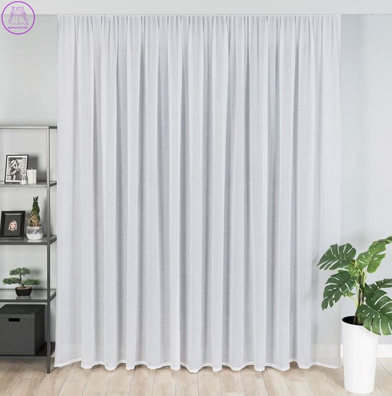 Metrážový voál mačkaný ( kreš ) bez olůvka výška 290cm Gabri-000101/333/001/000290/1-2026